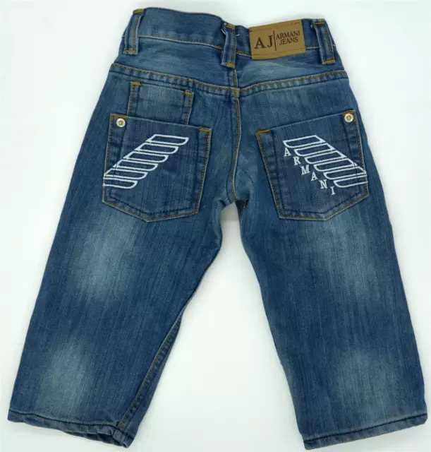 Original Bébé Designer Jeans Pantalon De Armani Taille 12M 74 2