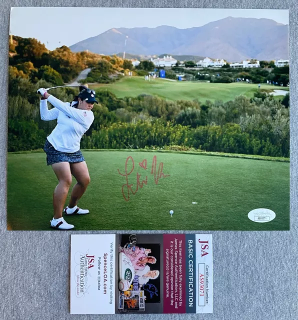 LILIA VU AUTOGRAPH 8x10 ACTION PHOTO LPGA TOUR GOLF JSA AS93071