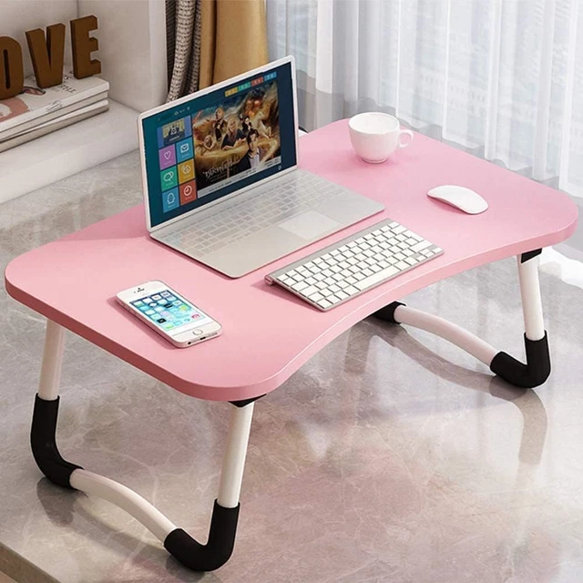 Mesa de cama de regazo ajustable para computadora portátil escritorio de pie para cama y sofá desayuno cama...