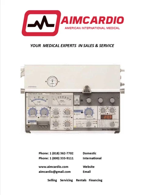 Maquet servo 900C Ventilator with Blenders