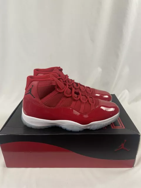 Nike Air Jordan Retro XI 11 Win Like 96 Gym Red 378037-623 Mens Size 14 VNDS