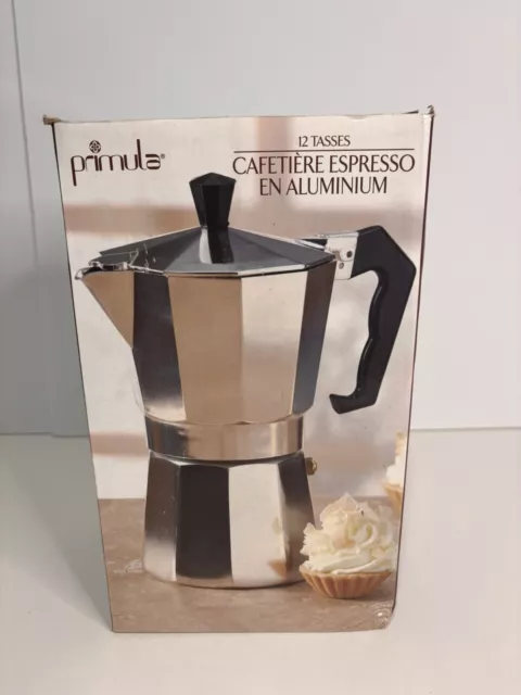 Primula Espresso Maker Aluminum 12 Cup - Italian and Cuban Style Coffee