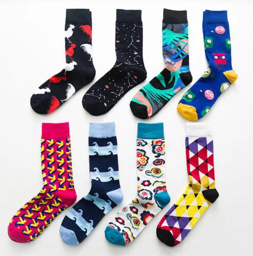 Men Women Cotton Harajuku Funny Animal Fruit Fancy Novelty Creative Dress Socks