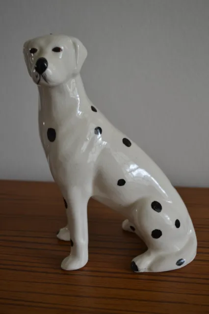 1950s Dalmation Black and White Spotty dog ceramic china porcelain figurine