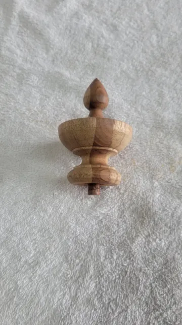 Antique Style Victorian Walnut Finials Unfinished Solid Walnut, Large