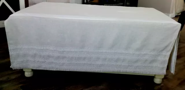 Pottery BarnKidsDust Rufflr 48X27With Drop Down Panels 16in Linen/Cotton Lined