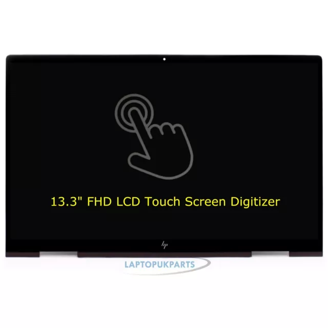 For HP ENVY x360 13-ay0008na FHD IPS LCD Touch Screen Digitizer Assembly+Bezel