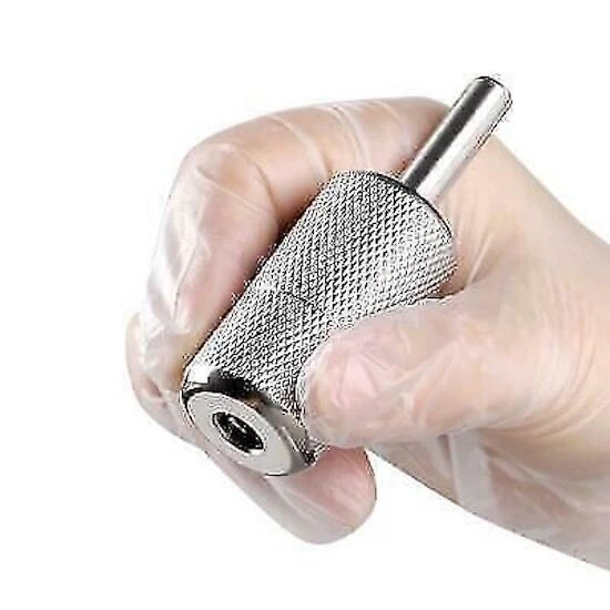 Nueva empuñadura de máquina de tatuaje de aleación de aluminio con bloqueo automático de 25 mm con tubo (C/2/2/S3)