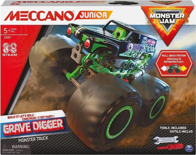 Meccano Junior Monster Jam Monster Truck Grave Digger 21101