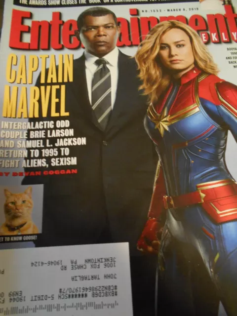 Captain Marvel - Entertainment Weekly Magazine 2019