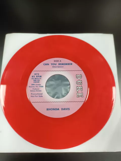 Rhonda Davis - Can You Remember 7" Northern Soul Vinyl Record Single