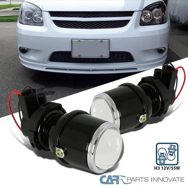 JDM H3 12V/55W Clear Glass Lens Projector Fog Lights Driving Lamps Kit