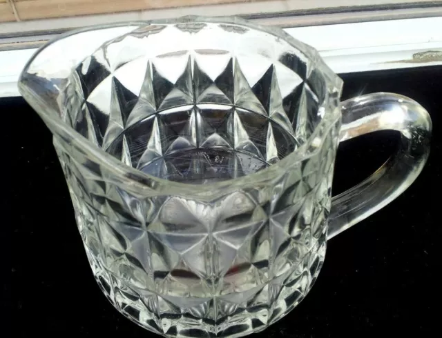 Crystal Windsor Diamond Milk Pitcher 16 oz. 4½" Tall 2