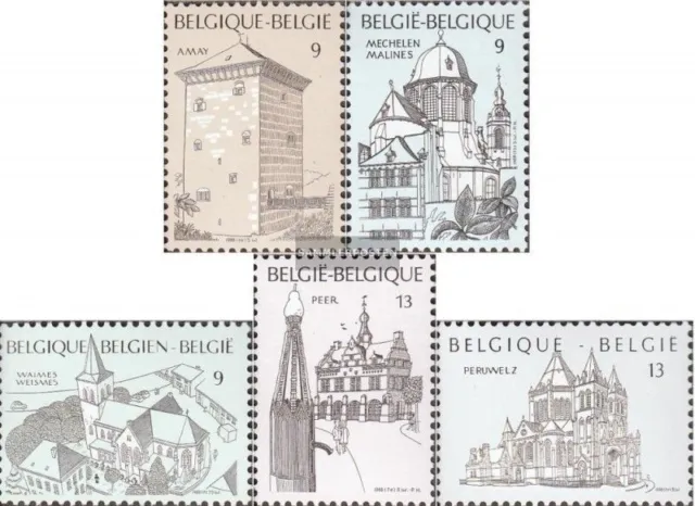 Belgien 2340-2344 (kompl.Ausg.) postfrisch 1988 Tourismus