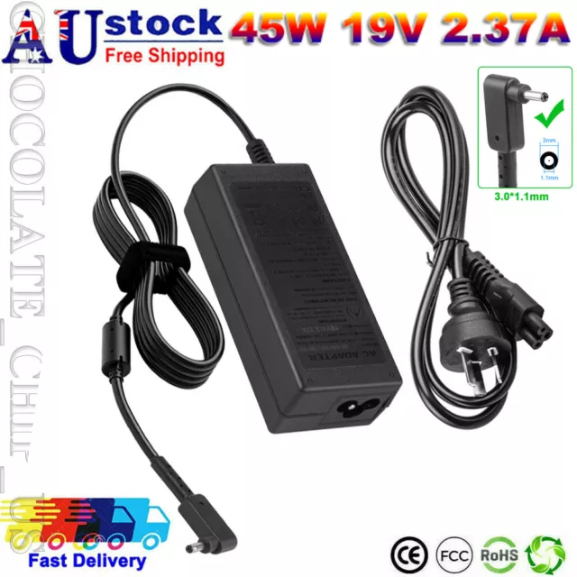 45W AC Charger Adapter For Acer Spin 1 SP111-33 SP111-33-C3YD Laptop Power Cord