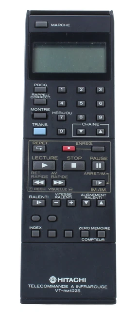 Hitachi VT‑MX828E – Magnétoscope VHS PAL/NTSC – Télécommande