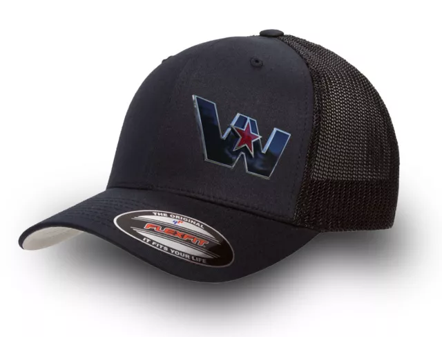 Western Star Flexfit Trucker Cap/Hat (Black)