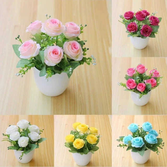 Práctica Flor Artificial Realista Mesa Decoración Tiendas de Plástico Decoración