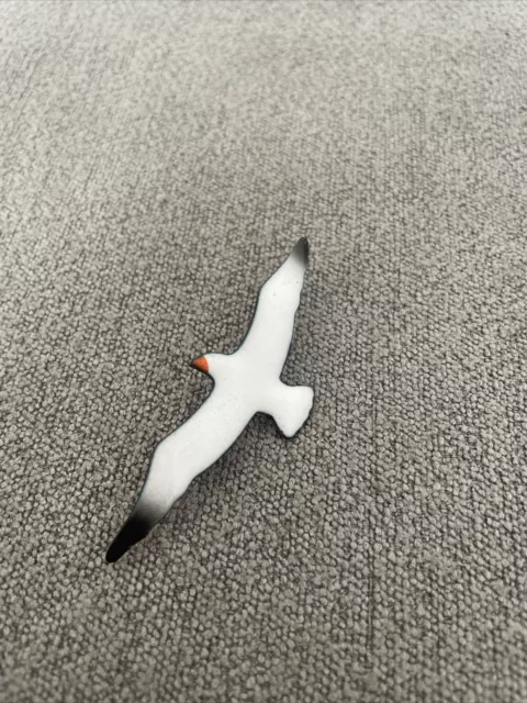 Vintage H. Bartlett Johnathan Livingston Seagull Enamel Over Copper Pin 1973 EG