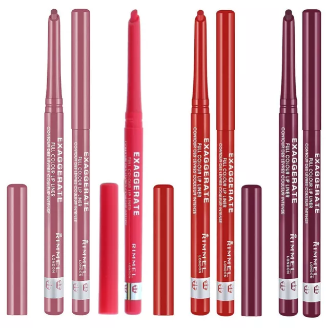 Rimmel Exaggerate Full Colour Automatic Lip Liner Pencil Definer (Brand New)