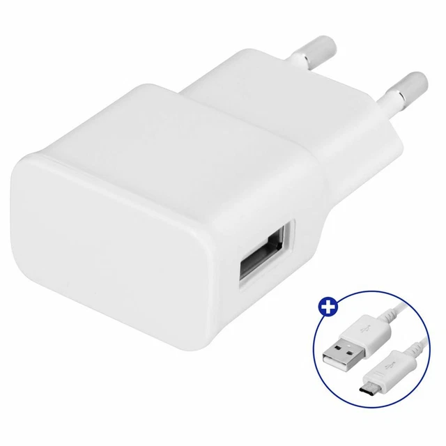 Cable Micro USB + Chargeur pour Samsung, Nexus, LG, Huawei, Android 1M