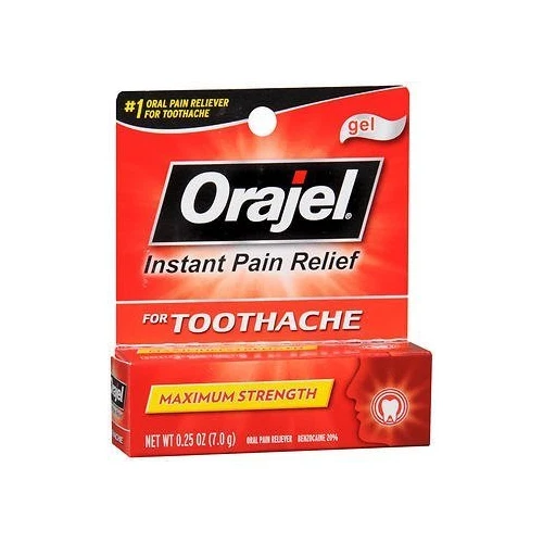 ORAJEL ORAL PAIN Reliever 3x Medicated Toothache & Gum Irritation 0