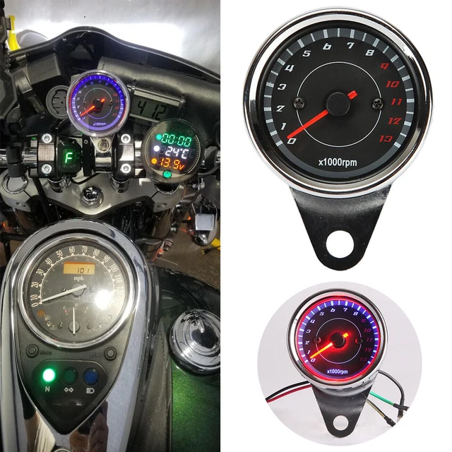 MOTORCYCLE LED 12V Speedometer Tachometer Gauge for Harley XL Sportster