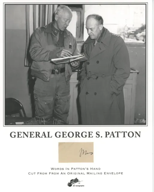 General George Patton Jr. Hand-Written Word "Mrs" from Mailing Envelope