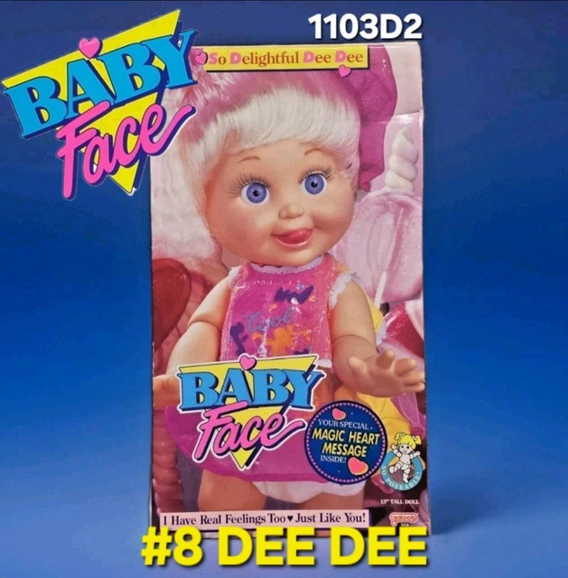Dee Dee | * Dee Dee, a Galoob Baby Face vinly doll with 9 ar