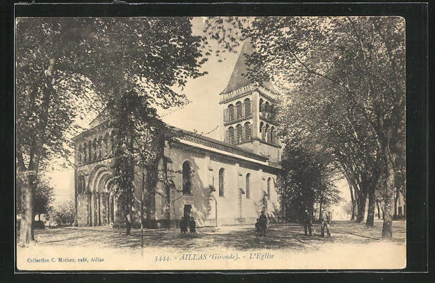 CPA Aillas, L´Eglise