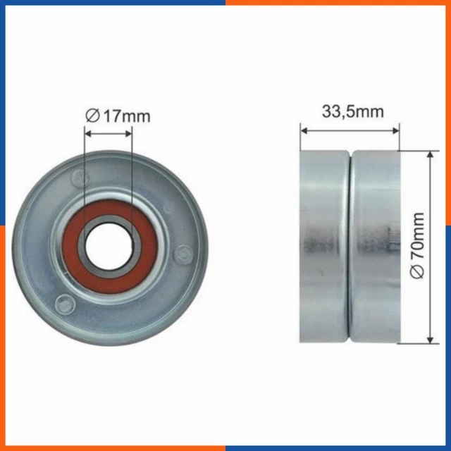 Galet tendeur de courroie d'accessoire pour ALFA ROMEO | 12626644, PB5335