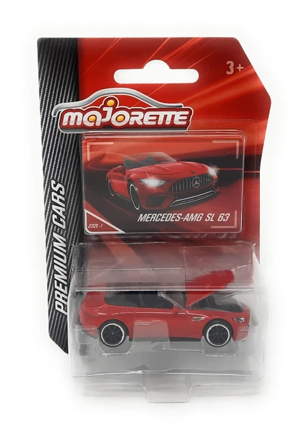 Voiture Miniature Majorette Mercedes-AMG A 35 4Matic Rouge - Collection, Roue Libre, Carte Incluse