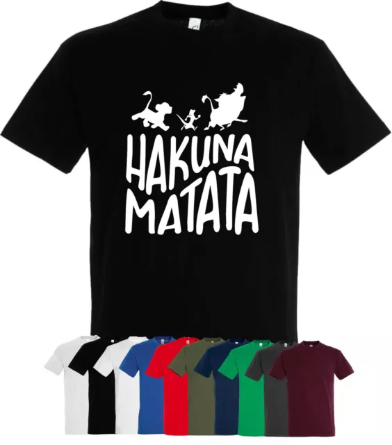 T-Shirt Hakuna Matata Geschenk.-Idee Herren Kult Fan Fun Lustig Sprüche Film