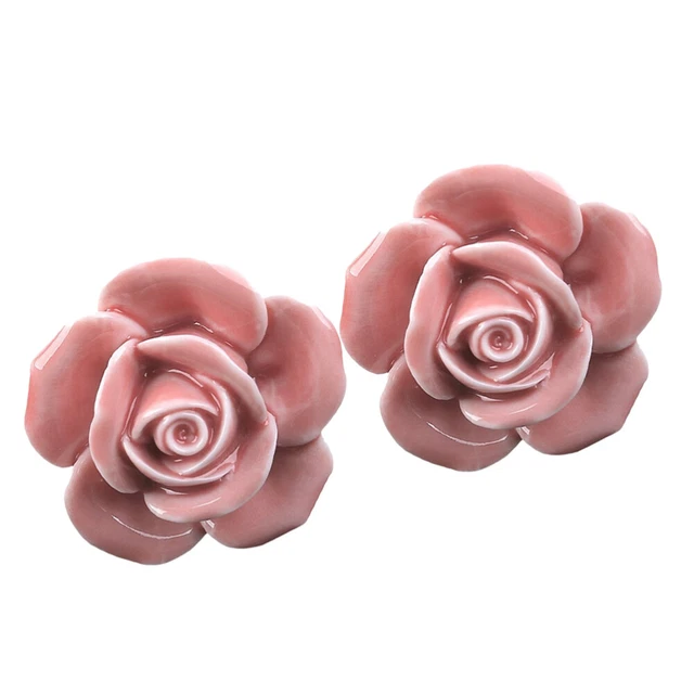 Knobs Dresser Drawers Vintage Floral Door Knob Cabinet Handle 8