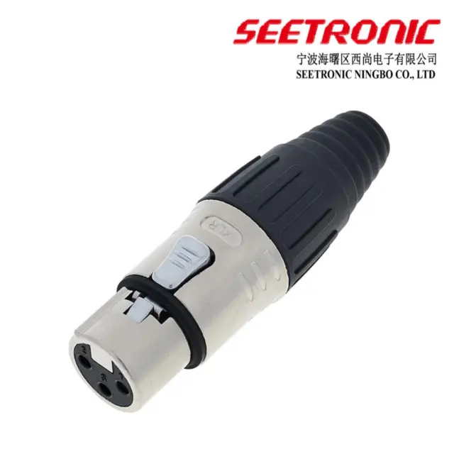 Seetronic 3 Broche Femelle XLR Connecteur SCMF3. Micro, Symetrique, DMX, Parleur