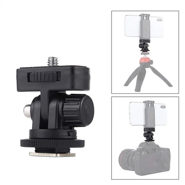 1/4 Inch Screw Thread Cold Shoe Tripod Mount Adapter Camera Mount Adapter CaBSA