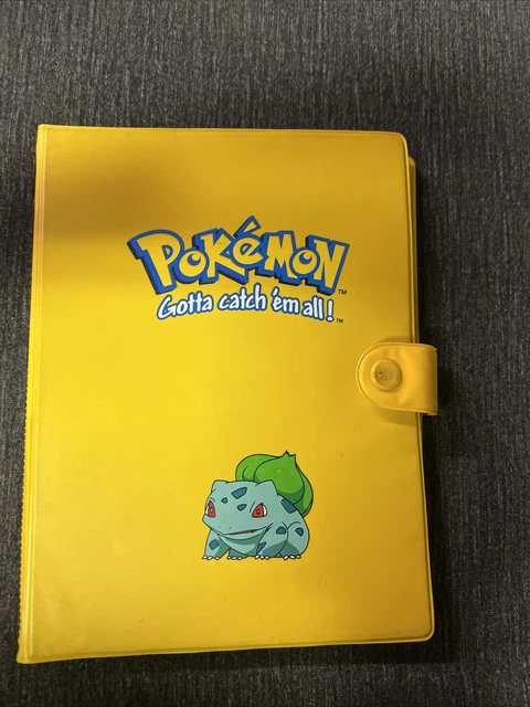 RARE ORIGINAL 1999 Pokemon Bulbasaur Yellow Card Holder Book Binder Folder  $85.00 - PicClick