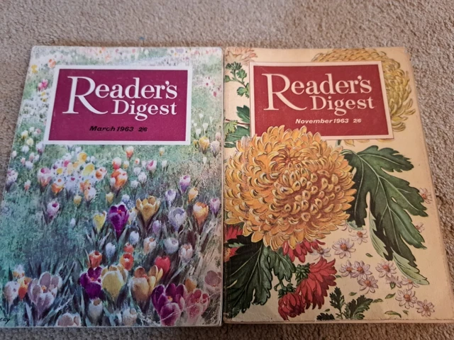 READER'S DIGEST LOT Of 2 Magazines From 1963 March & November £3.99 ...