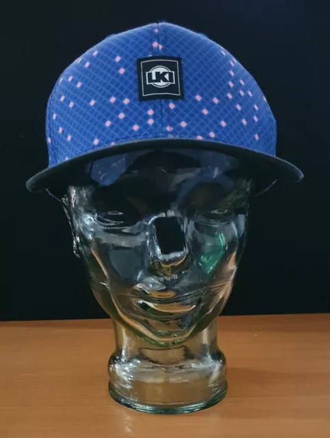 Genuine LKI - Loose Kid Industries - Hat Blue Checkered Snap Cap adjust - VGC