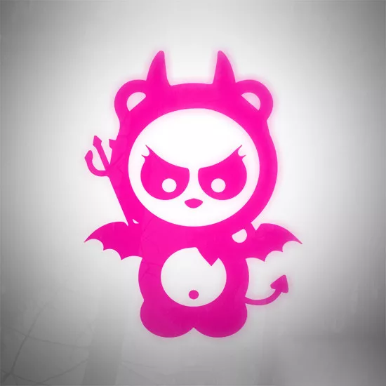 Panda Devil Baby Bat Decal Sticker For Car Van Window Bumper Caravan 4x4 Camper