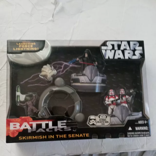 New Star Wars Battle Packs Skirmish At The Senate Figure Set Yoda Vs Palpatine