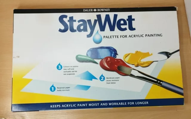 Staywet Palette | groß | von Daler Rowney - geöffnet unbenutzt