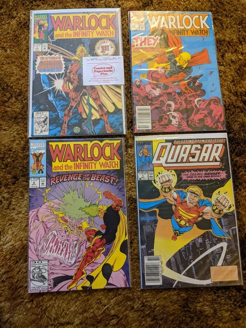 Marvel Comics Lot Quasar & Warlock and the Infinity Watch