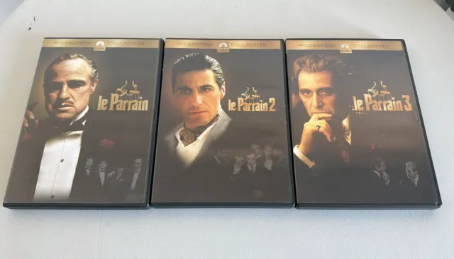 Lot 3 DVD Le Parrain Trilogie - Marlon Brando - Al Pacino - VF