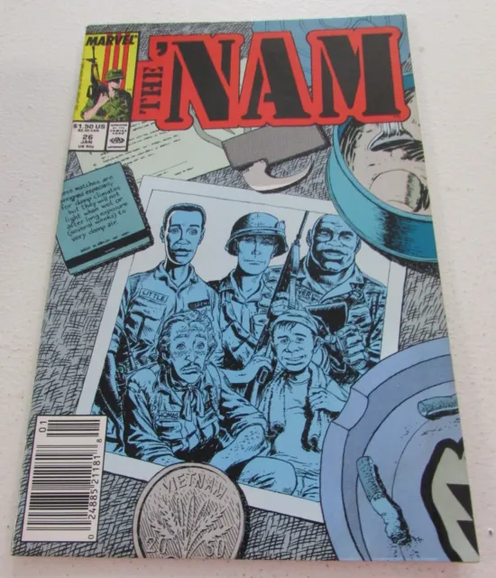 Comic Book Marvel Comics The 'Nam 26 Jan 1986