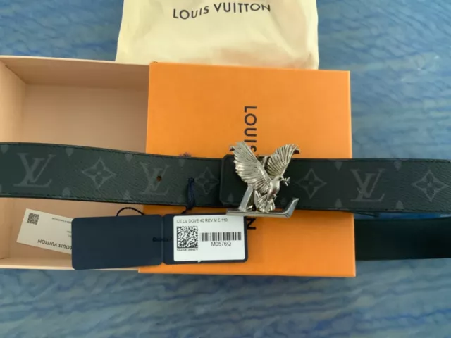 Louis Vuitton LV Pyramide 40mm Reversible Black autres Cuirs. Size 95 cm