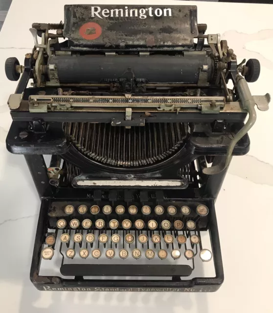 Vintage 1914  Reming Ton Standard Typewriter No. 10