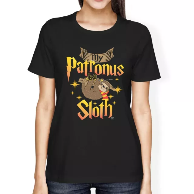 1Tee Womens Loose Fit My Patronus Is A Sloth T-Shirt