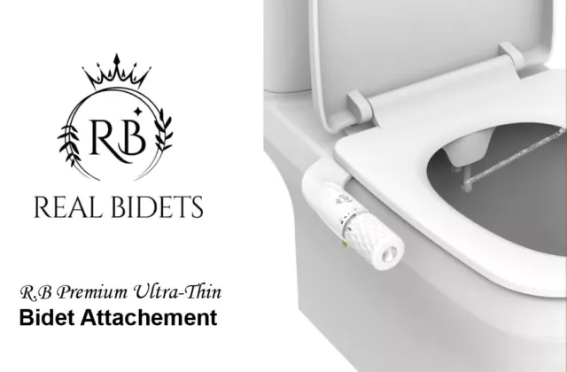 REAL BIDETS Bidet Toilet Seat Attachment | Ultra-Thin Premium Brand | UK DIY 2