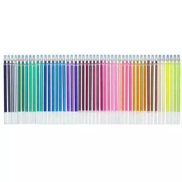 48 Farben / Set Gelstift Nachfüllungen Glitter Coloring Drawing F2U6 Craft 2